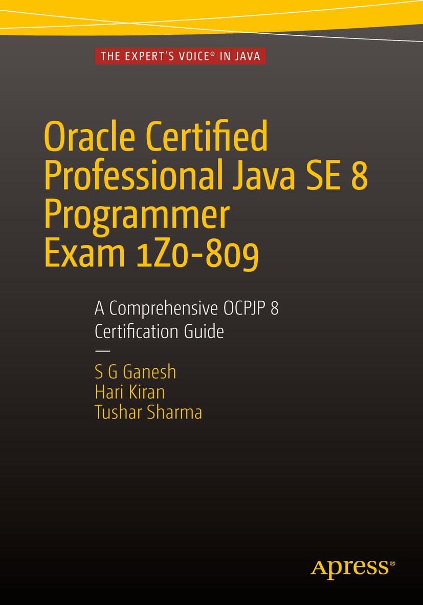 Cover of Oracle Certified Professional Java SE 8 Programmer Exam 1Z0-809